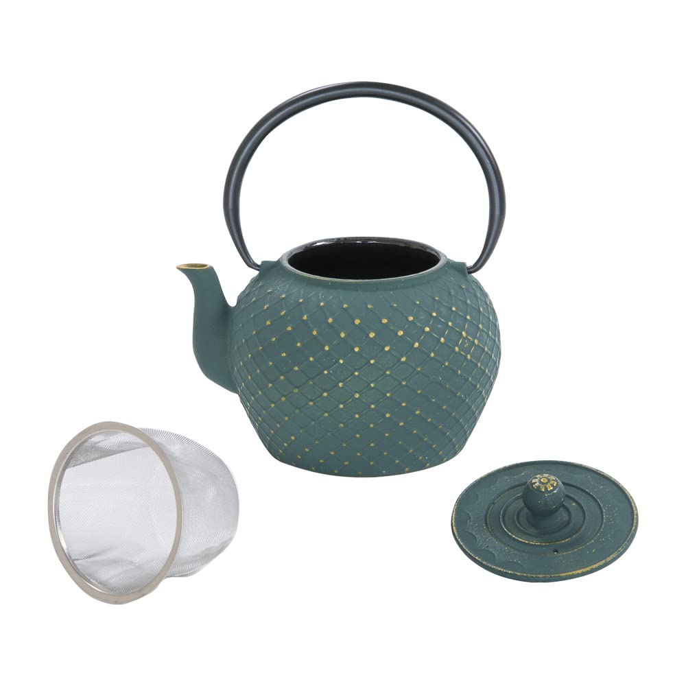 Table Passion - Tetera de hierro fundido shihiro 1,2 l verde