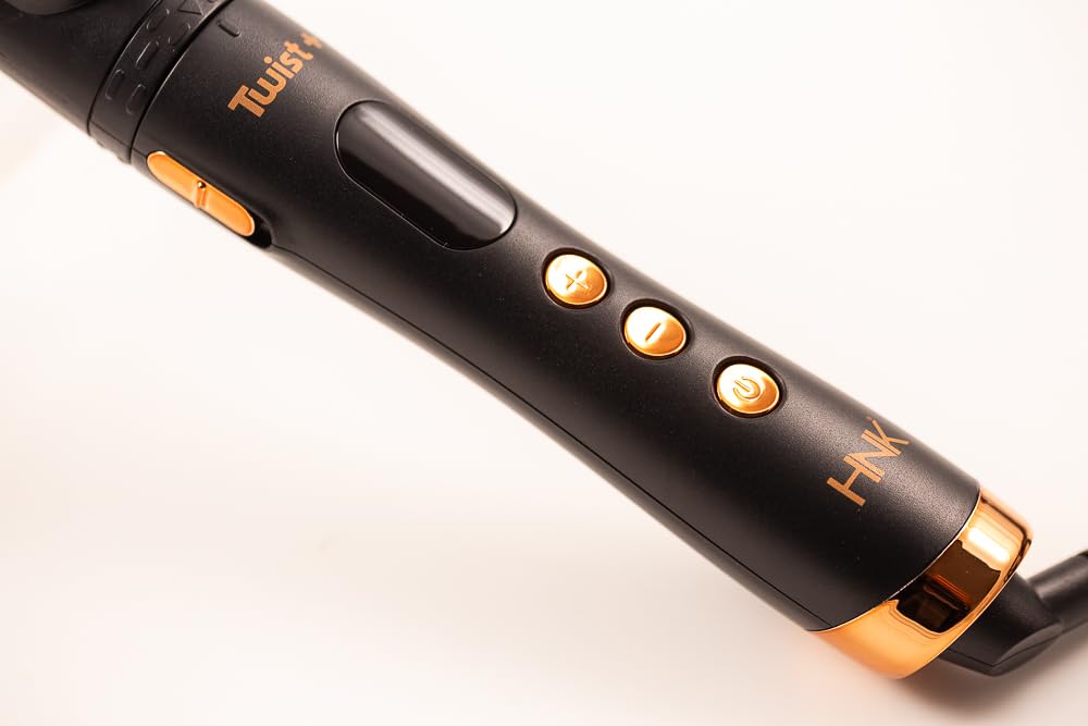 HNK Hair Curler Tong Twist 13mm with Rose Gold Titanium Barrel | 12 Heat Settings (120°C–230°C) | Advanced Heat Technology | 360° Rotating Clamp | Fast 60-Second Heat-Up | Digital Temperature Display (13mm) - Image 6 thumbnail