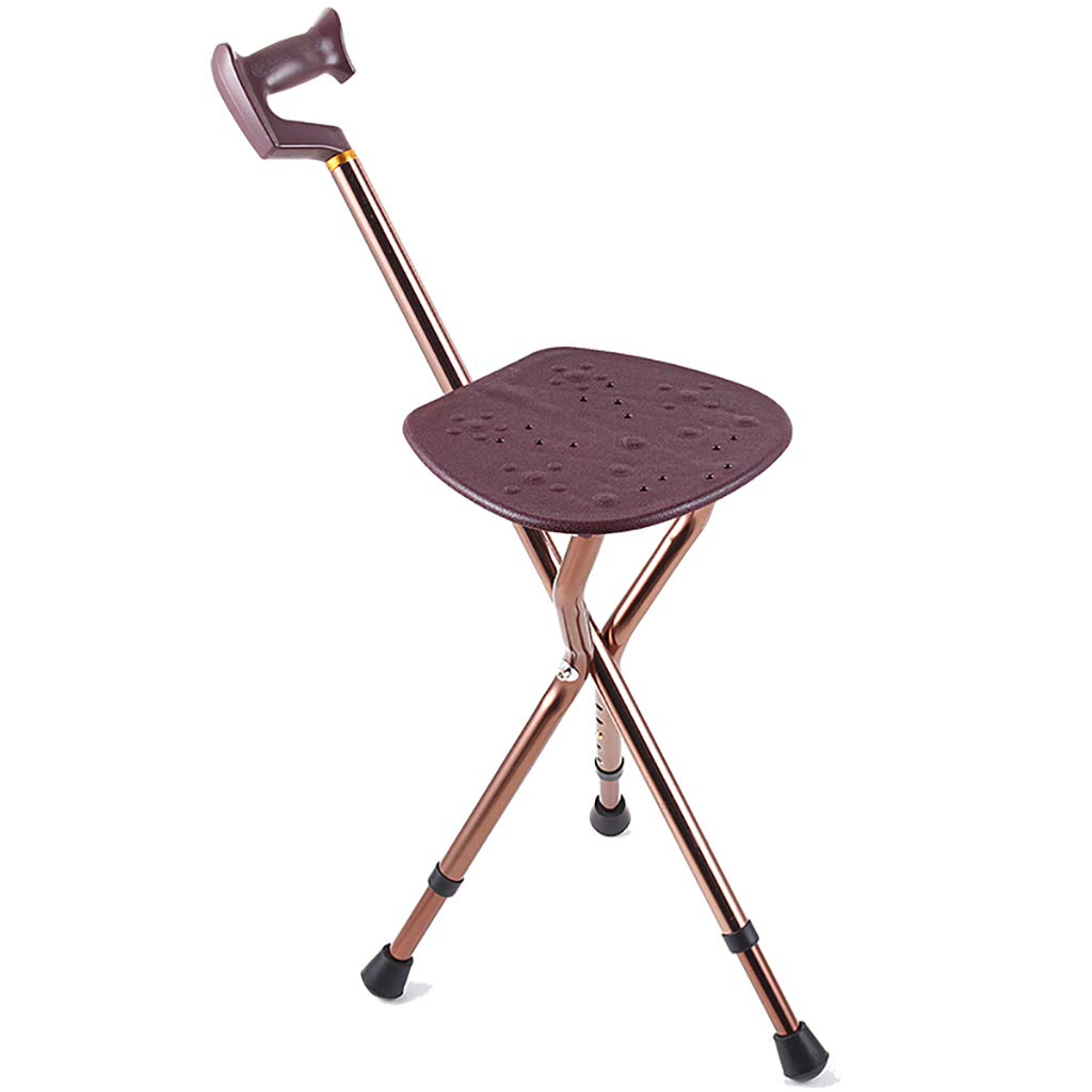 Canne De Siège Pliante, Capacité De 200 Kg, Canne Légère Et Réglable, Idéale pour Les Voyages Extérieurs, Les Événements Et La Marche des Personnes Âgées