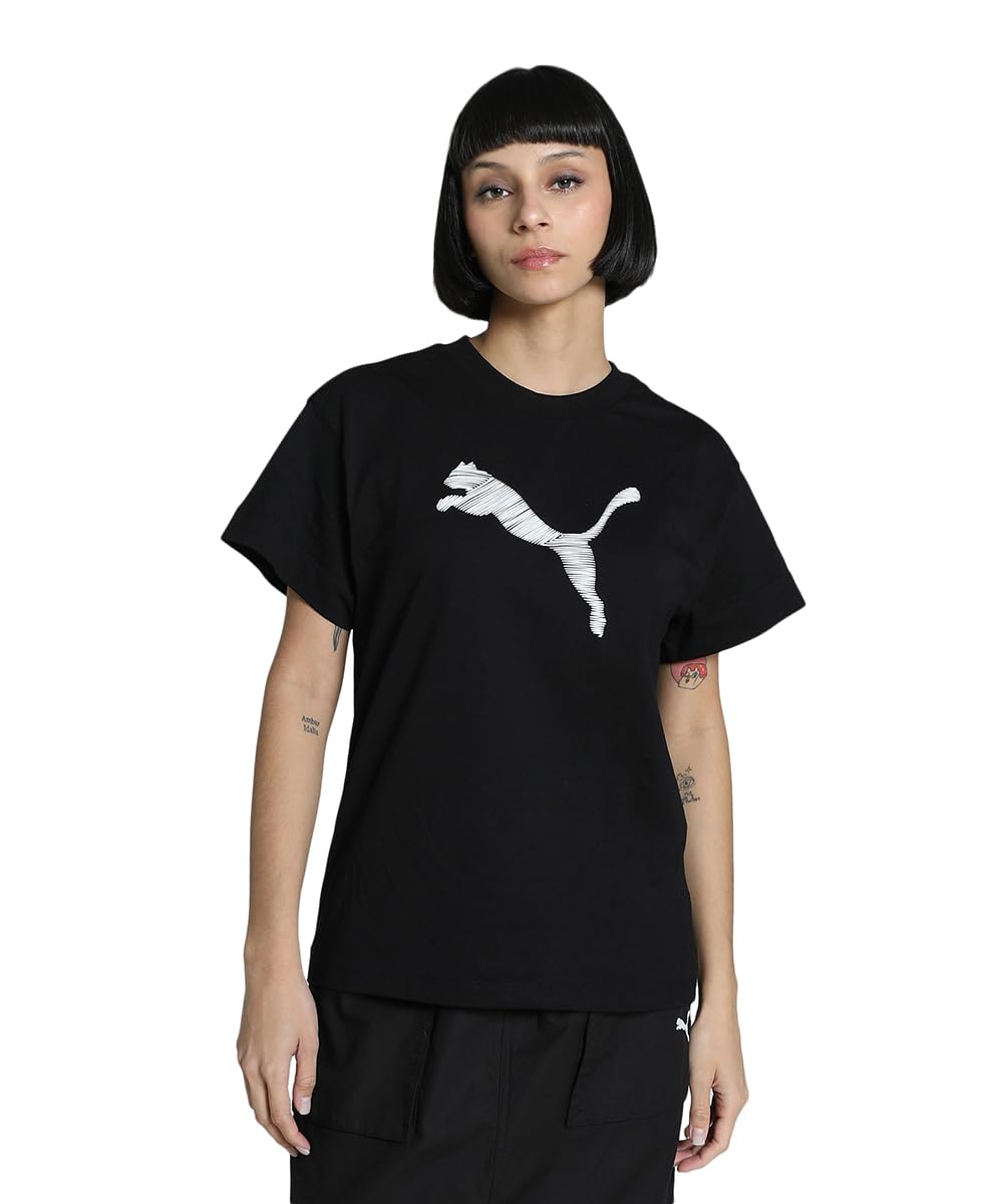 puma Women's Solid Relaxed Fit T-Shirt-picture-31