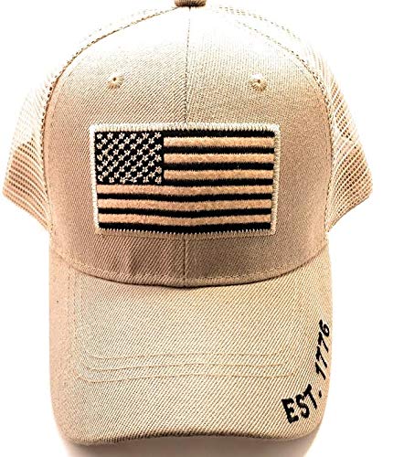 US Flag American Hat - Lightweight Mesh Trucker Cap
