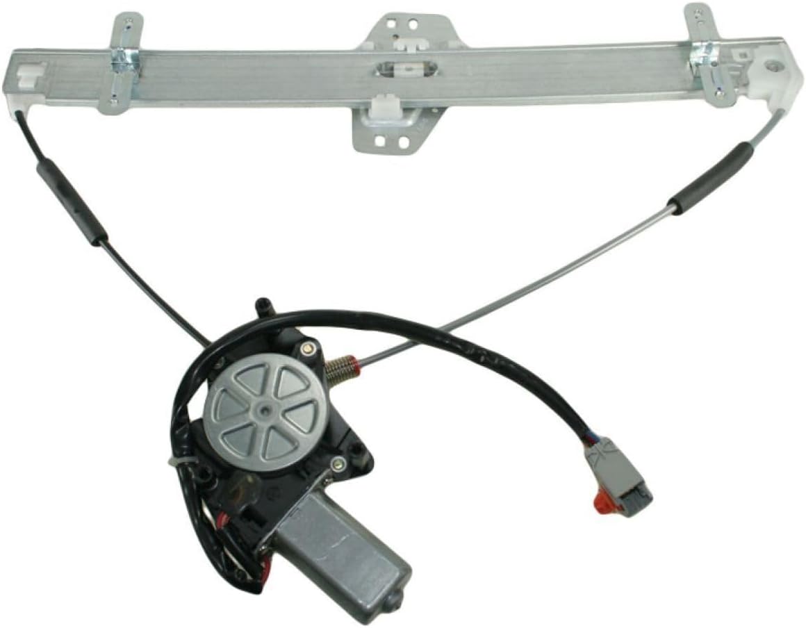 Front Power Window Regulator w/Motor Driver Side Left 8-Gear Tooth Quantity Galvanized Steel Nylon 1xTouch (Open and Close) WRA51544 72250SCVA02 660116 72250SCVA01