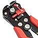 Amazon Basics Professional Self-Adjusting Wire Strippers and Crimper Tool, Black/Red