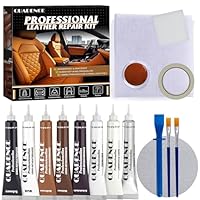 Leder Reparatur Set – Flüssigleder Reparaturset für Auto, Sofa & Möbel, Kunstleder Reparaturset für Kratzer, Risse & Löcher, Leder Reparatur-Set für Echtleder & Kunstleder (8-teilig: 8 × 25 ml )