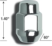 Vista 3 de Gorilla Automotive 91187B - Tuercas de llanta de bellota (tamaño de rosca de 1/2")