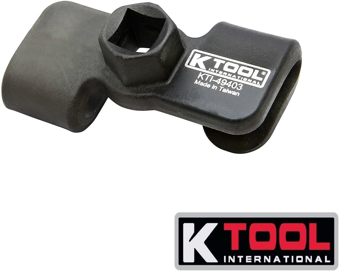 K Tool International 49403 Universal Wrench Extender Adaptor, 1/2 Inch or 21mm Hex Drive, Drop Forged Body with Heat Treatment, Extendable, Black