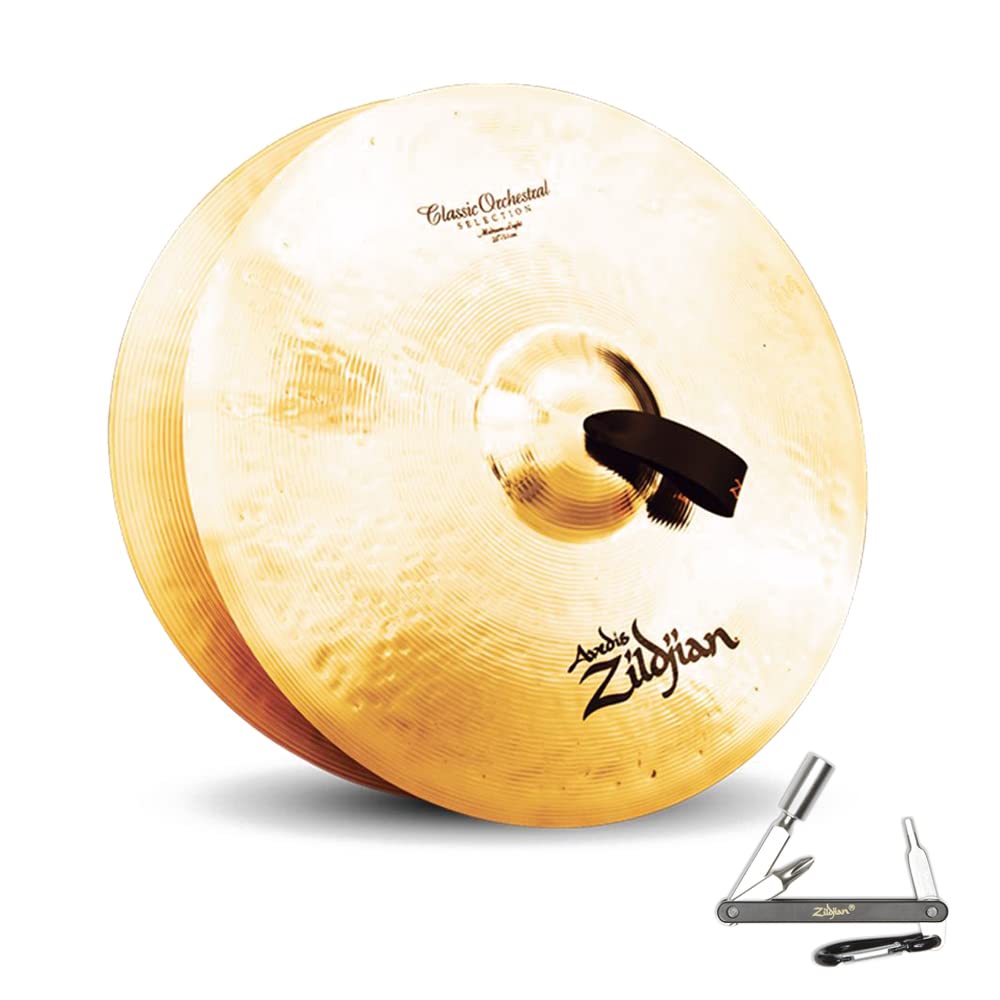 ZILDJIAN A0766 AZ 20" CLASSIC ORCHESTRAL SELECTION HAND CYMBAL MEDLIGHT SINGLE With ZKEY
