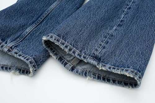 CORIRESHA Women's Casual Baggy Jeans Mid-Rise Wide Leg Boyfriend Denim Pants4