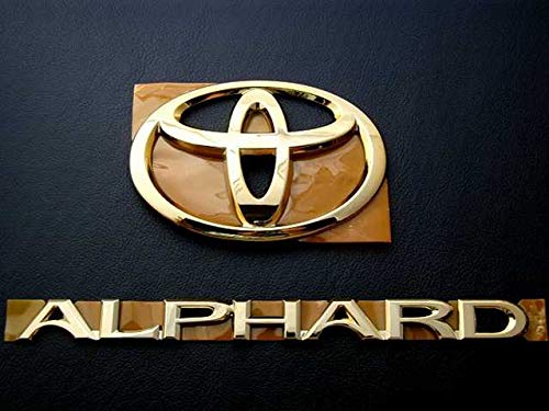 Amazon | 10・15系 アルファード ゴールドエンブレム リア3点セット  