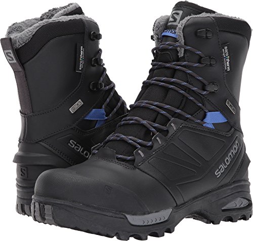Salomon Women's TOUNDRA PRO CSWP W Snow Boots, PHANTOM/Black/Amparo Blue, 8