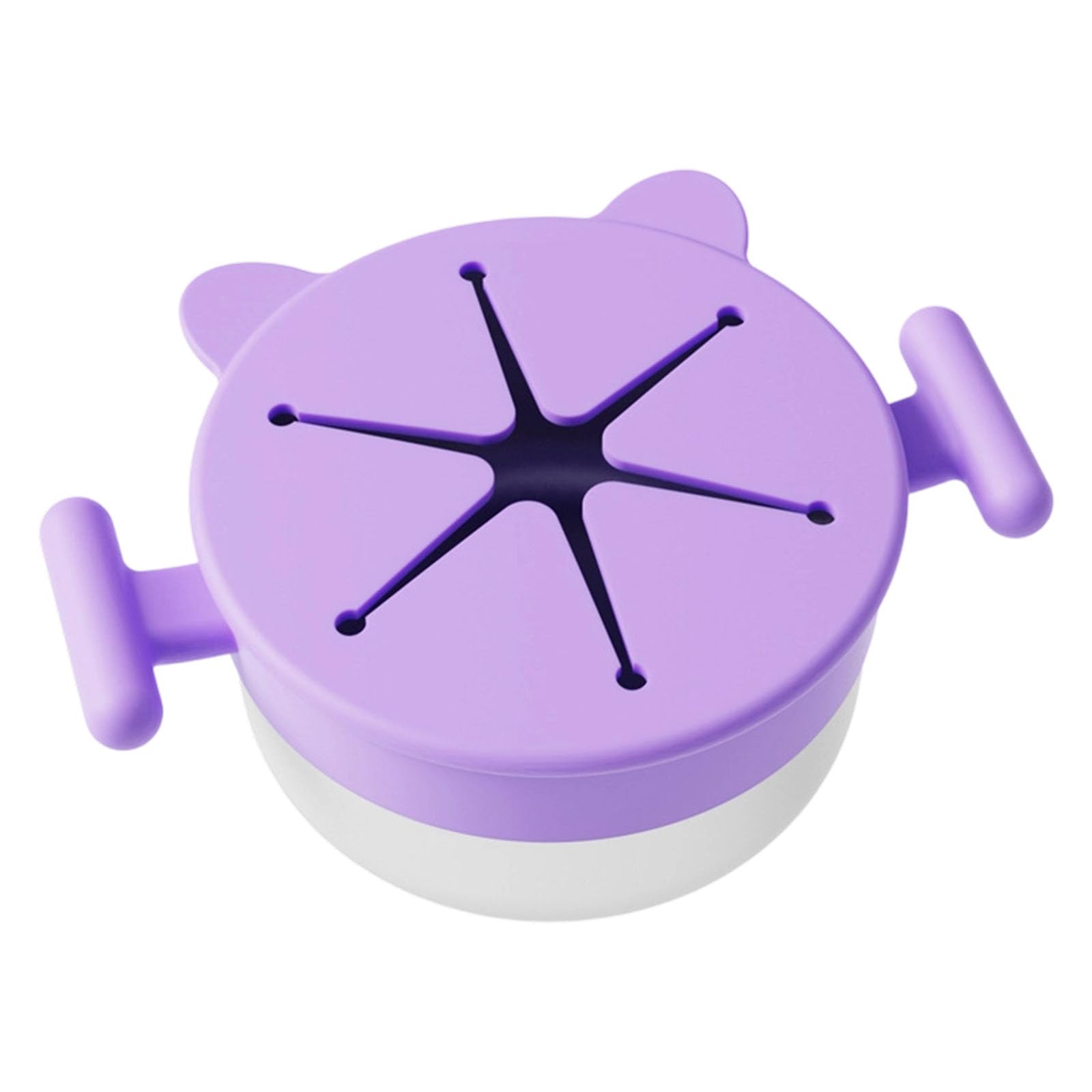 Nucelit Portable Stainless Steel Snacks Cup with Removable Silicone Lid Spill for Travel Use Snacks Container with Silicone Lid