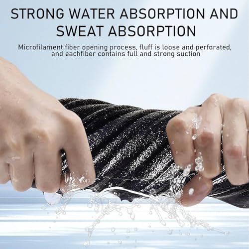 Txmyxgs Serviette De Fitness,Serviette De Sport, De Refroidissement Instantané, De Sport en Microfibre pour La Peau pour Yoga, Entraînement (Grey) – Image 5