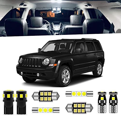 Kit de 6 luces LED interiores para Jeep Patriot 2007-2017