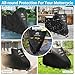 Confutury Motorcycle Cover Waterproof Outdoor – All Season Protection with Lock Holes and License Plate Window Design, Rain Snow Windproof Dustproof Universal Fit Motorbikes ，(XL 86