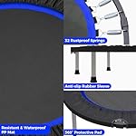Wonlink 40"/48" Rebounder Trampoline for Adults Mini Trampoline for Adults and Kids Exercise Rebounder with Bar Fitness Trampoline Indoor Height Adjustable Max Load 330/440lbs - Image 3