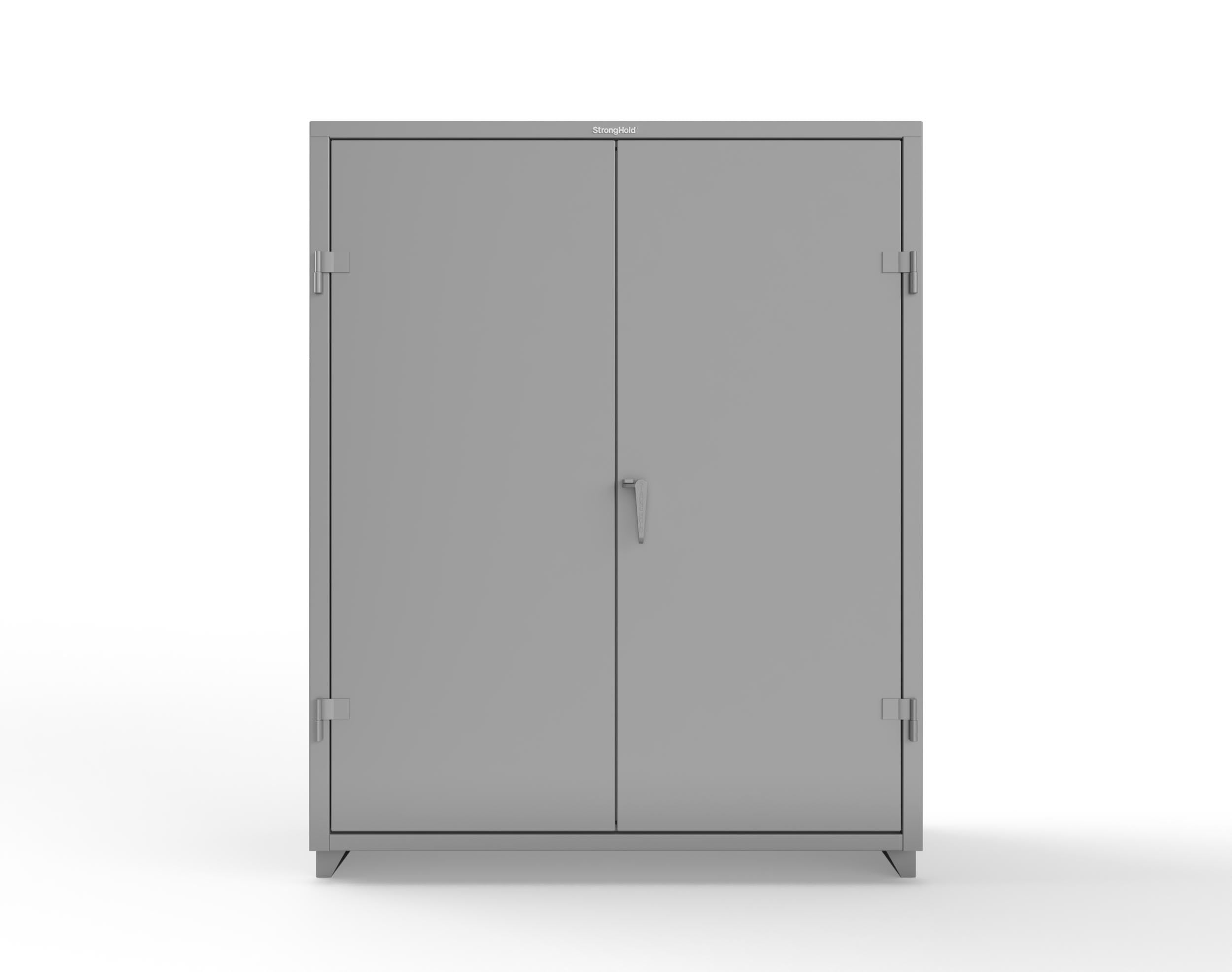 Strong Hold Extra Heavy Duty 14 GA Uniform Cabinet with 5 Shelves - 60 in. W x 24 in. D x 75 in. H