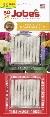 Jobes 5201T Flowering Plant Food Spikes 10-10-4 50 Pack
