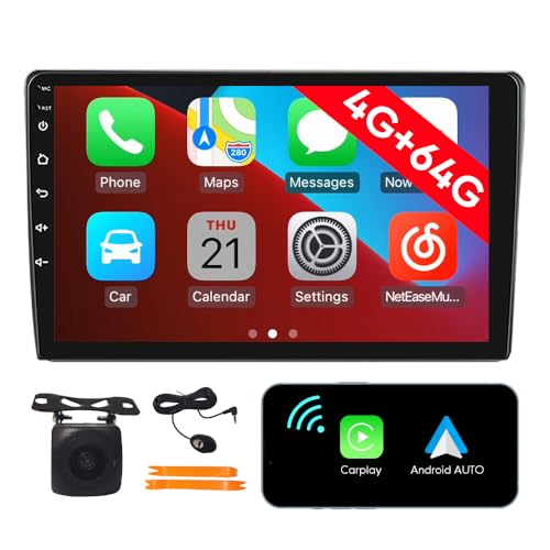 [4G 64G] Android Car Stereo FM Radio Carplay Android Auto 10.1
