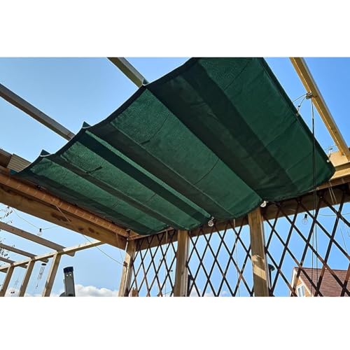 Toile d'auvent rétractable anti-UV 1x5m pour abri de jardin - 3