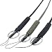 EOTW Military Grade Utility Necklace Paracord Lanyard Keychain Whistles Cord Wrist Strap Parachute Rope Badge Camera Cellphone Waterproof Case Holder with Metal Hook for Outdoor [3 Pack] Black+Olive