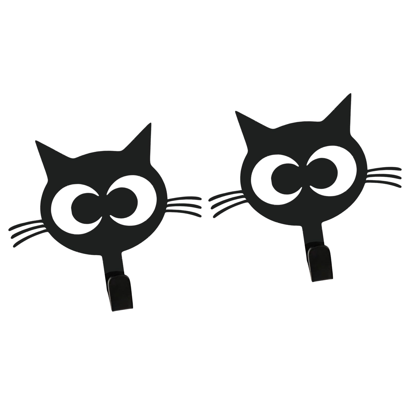 Kahdgss Black Of Decorative Cats Door Hooks Metal Construction Hanger Great For Bedroom Bathroom And Entryway Storage Space Saving Fasteners