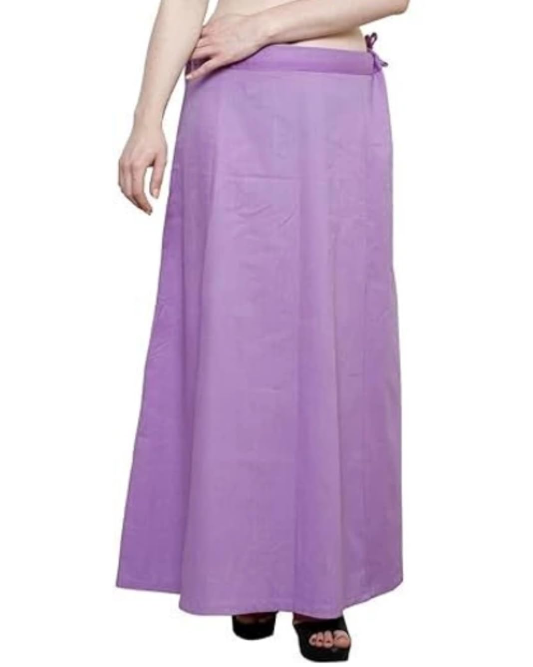 pkyc Women's Cotton Saree Petticoat, Free Size, Long Length-picture-48