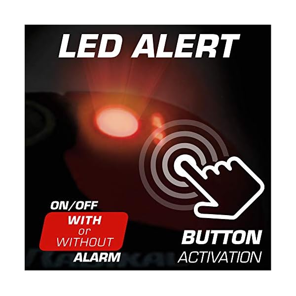 RADIKAL RK9Z Candado Moto Disco Alarma 120db ON/OFF, Warning Avisador, Módulo Remplazable Impermeable - Imagen 5