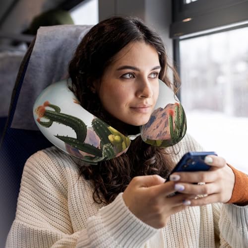 Almohada espuma viscoelástica tamaño único para viaje miniatura 6