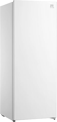 Kenmore - Congelador vertical blanco de 7.0 pies cúbicos de capacidad, refrigeradorcongelador convertible, 5 estantes, listo para garaje,