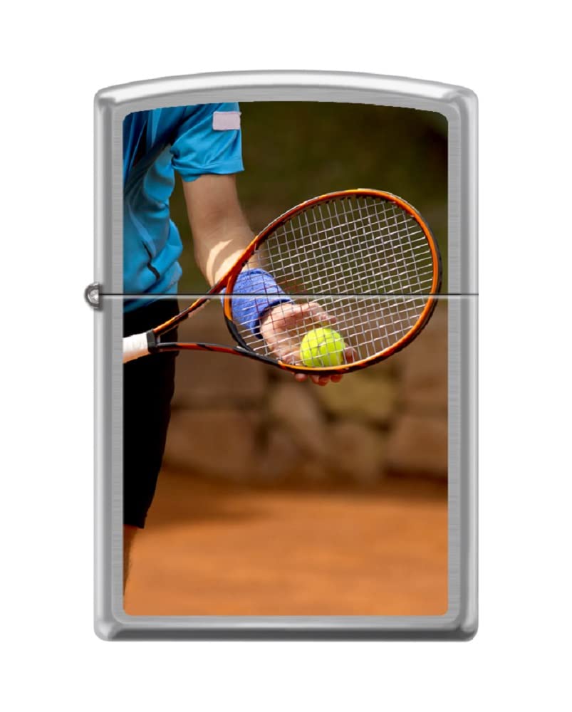 Amazon.com: Zippo Lighter- Tennis Player Sports Racket Brushed 