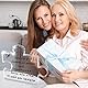 Geschenke für Partner, Acryltafel, Mit schönen Worten für ihre Freundin Schwester Geburtstag Weihnachten Freundschaft