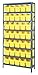 Quantum Storage Systems - 1275-802YL - 36 x 12 x 75 Bin Shelving with 5000 lb. Load Capacity