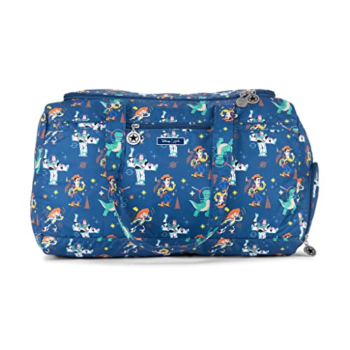 Image of JuJuBe Disney and Pixar's Toy Story x Super Star Plus Weekender Diaper Bag, Zippered Overnight Travel Duffel Bag with Changing Pad, Shoe Compartment, Bags for Baby Essentials and Travel Accessories
