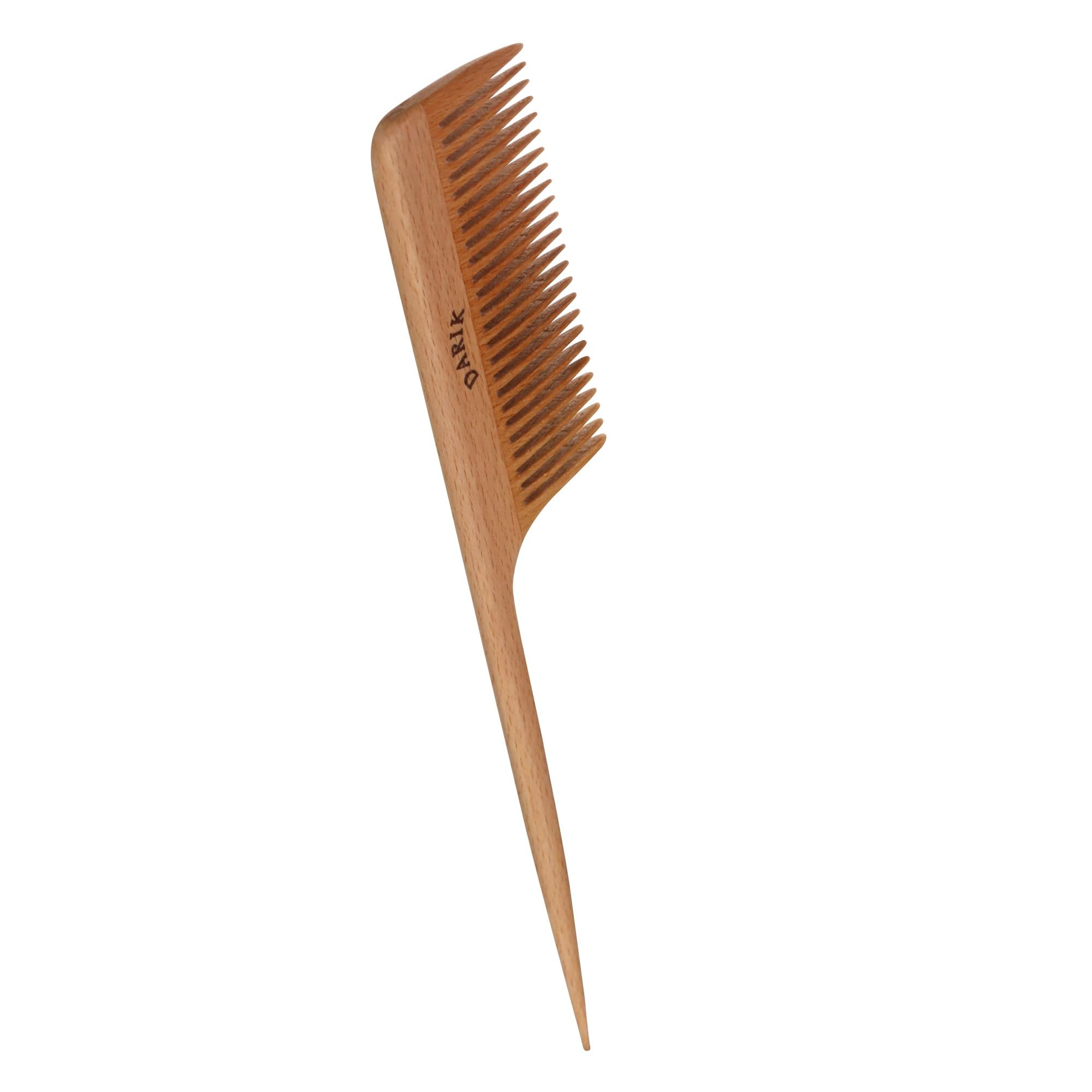 Peine de madera de dientes anchos | Cepillo ancho de madera para cabello | Cepillo de pelo natural | Cepillo de pelo de estilo vintage | Peine de madera para un peinado suave | Peine antiestático