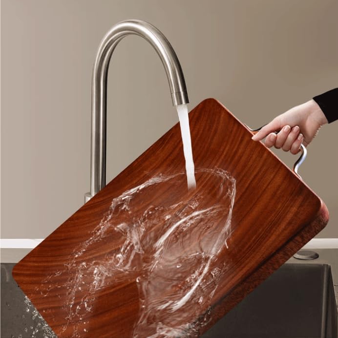 Tagliere legno massello spesso 40x30x4cm, tagliere cucina uso domestico,38 * 28 * 4cm