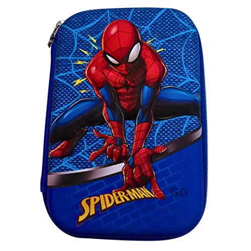 Image of Spiderman Hardcase Fancie Pencile Box for Girls Pouch for Kids Compass Box Spiderman Pencil Box with Large Space Birthday Return Gift for Kids Pen Pencil Box Assorted Colour