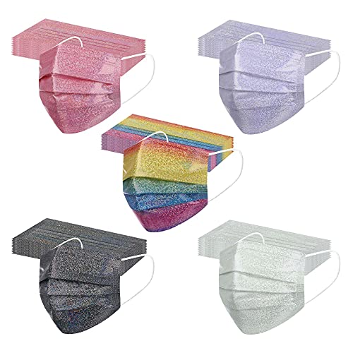 50 Pezzi Mascherine Bambini Maschere per Colorate