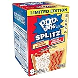 Pop-Tarts Splitz, Breakfast Toaster Pastries, Frosted Strawberry and Drizzled Cheesecake, 14.1 oz (8 Count)