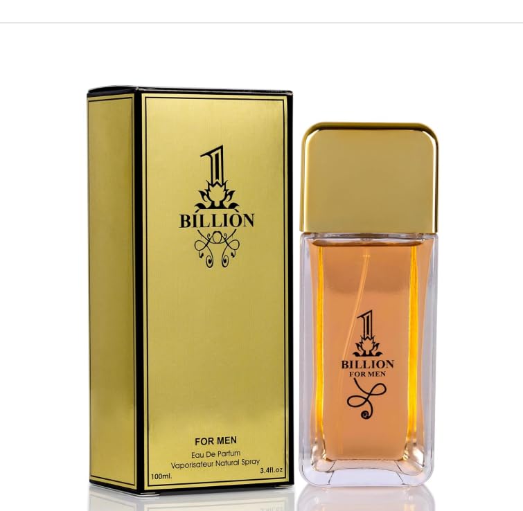 1 Billion Eau De Toilette Spray for Men, Daywear Casual Daily Cologne, 3.4 Oz Bottle, Ide…
