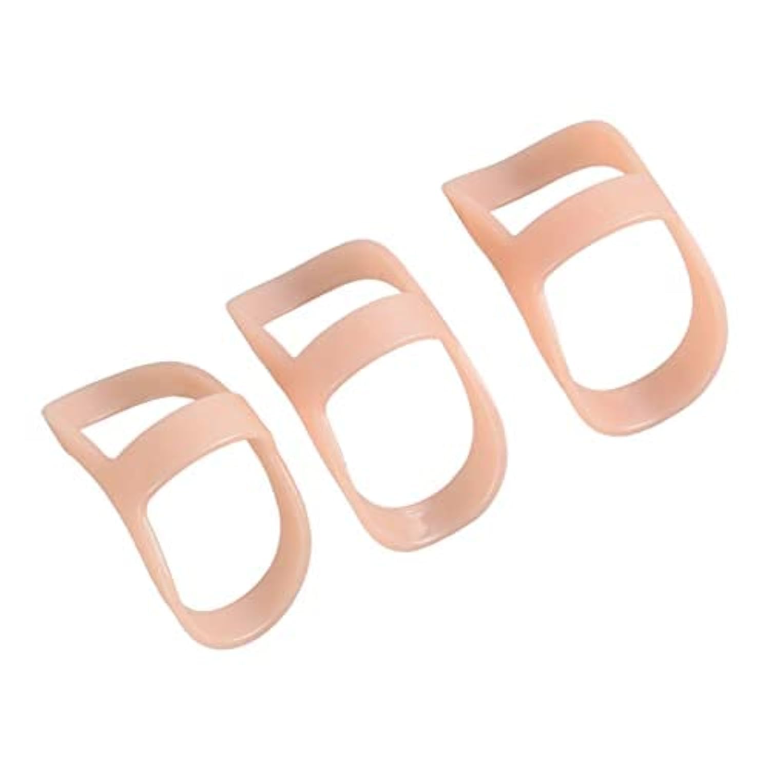WicofenFinger Splint Joint Fixing Support Lightweight Plastic Finger Protector for Trigger Finger, Finger, Crooked Finger, Finger, Arthritis（3Pcs)