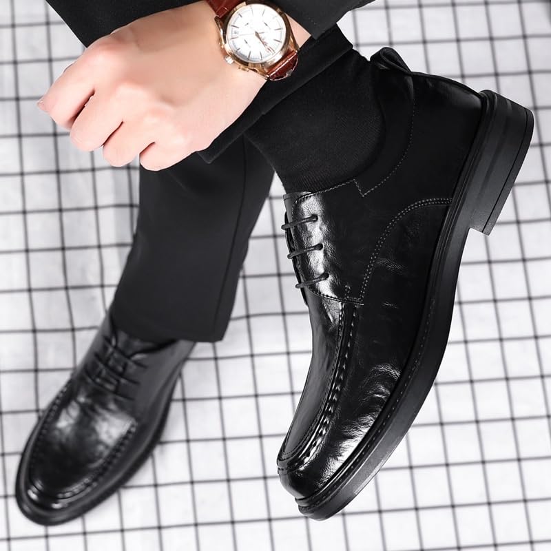 Mens Loafers Sport Office Pointed-Toe Tuxedo Dress Shoes Business Office Wedding Formal Modern Oxfords2