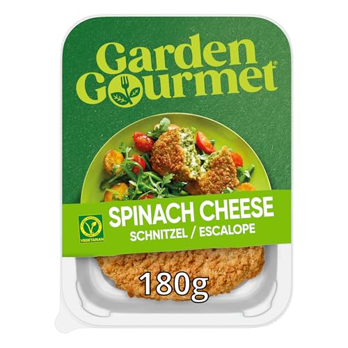 GARDEN GOURMET Empanado de Espinacas y Queso Vegetariano Refrigerado - Empanado a base de vegetales con espinacas, arroz, queso gouda y edam, apto para veganos - 180g (2 porciones)