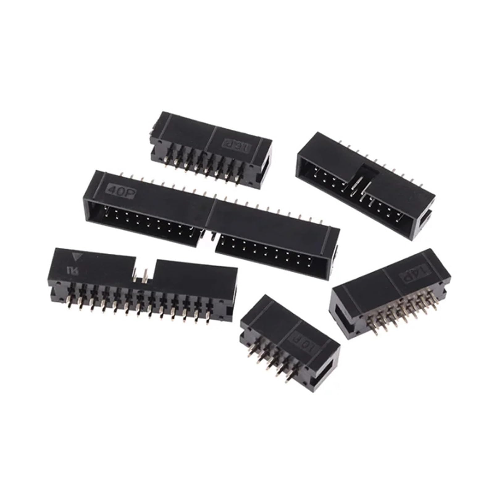 Connecteur IDC droit DC3 10P 2.54 mm en lot de 10 pièces pour circuit imprimé