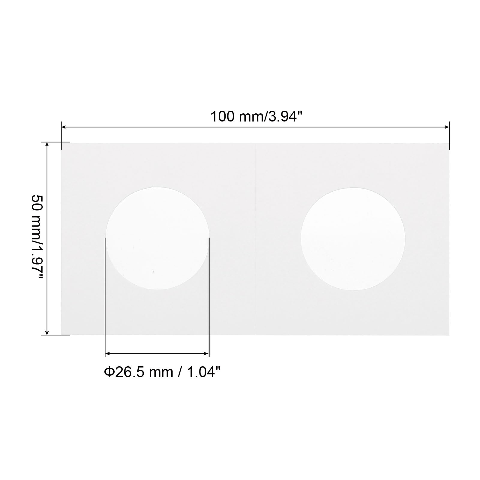 PATIKIL 2x2" Cardboard Coins Holders - Image 2