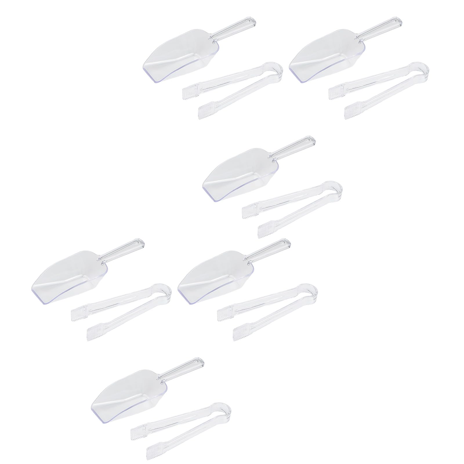 Tfaoys B Food Grade Ice Cubes Tongs With Serrated Teeth For Everage Service And Family Gatherings Rustproof Hygienic Ice Shovel Tongs