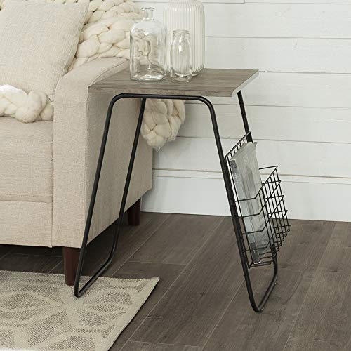 WE Furniture Mesa Auxiliar con revistero Cover