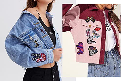 30pcs Punk Cool Embroidered Patches for Clothing