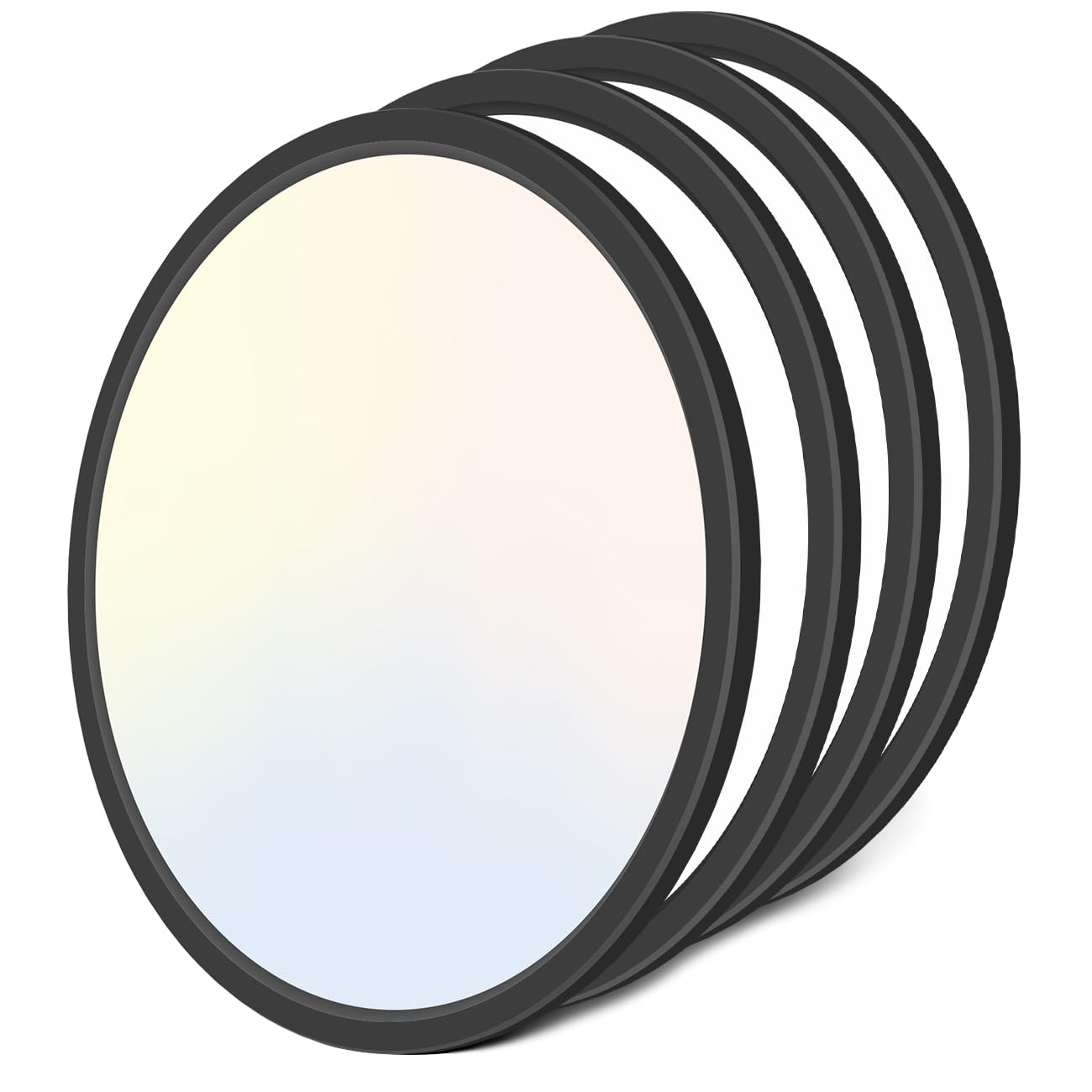 zemty 4Pack 16.5 Inch LED Ceiling Light Flush Mount, 36W 4200lm Super Slim Flush Mount Ceiling Light Fixtures, 3000K/4500K/6000K Selectable Ceiling