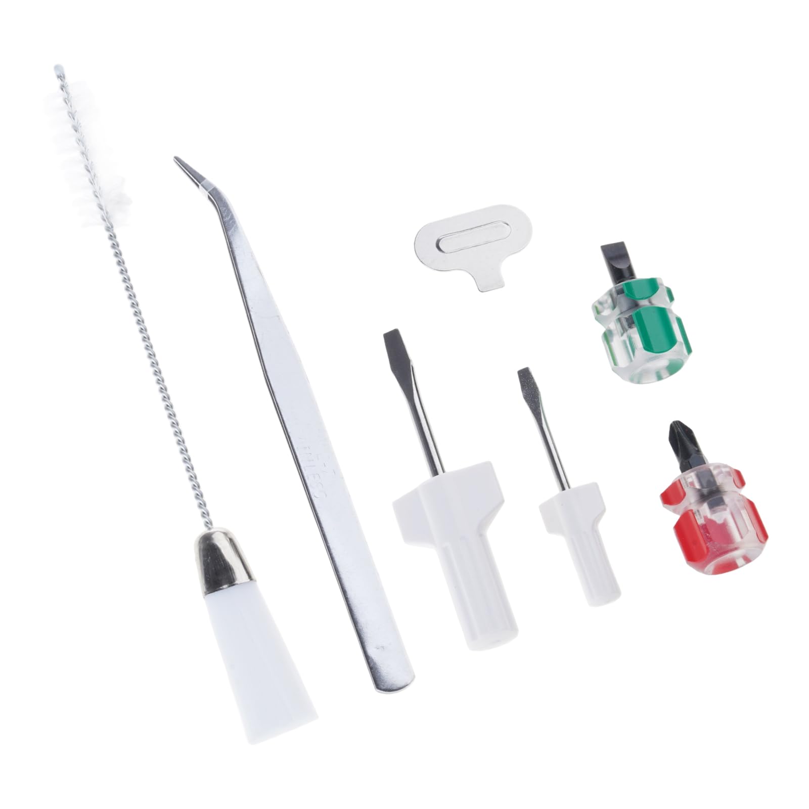 HDOYTXXM Sewing Machine with Double Headed Lint Brush Bent Tip Tweezers Screwdrivers for Household Applications Machine Keyboard Accessories