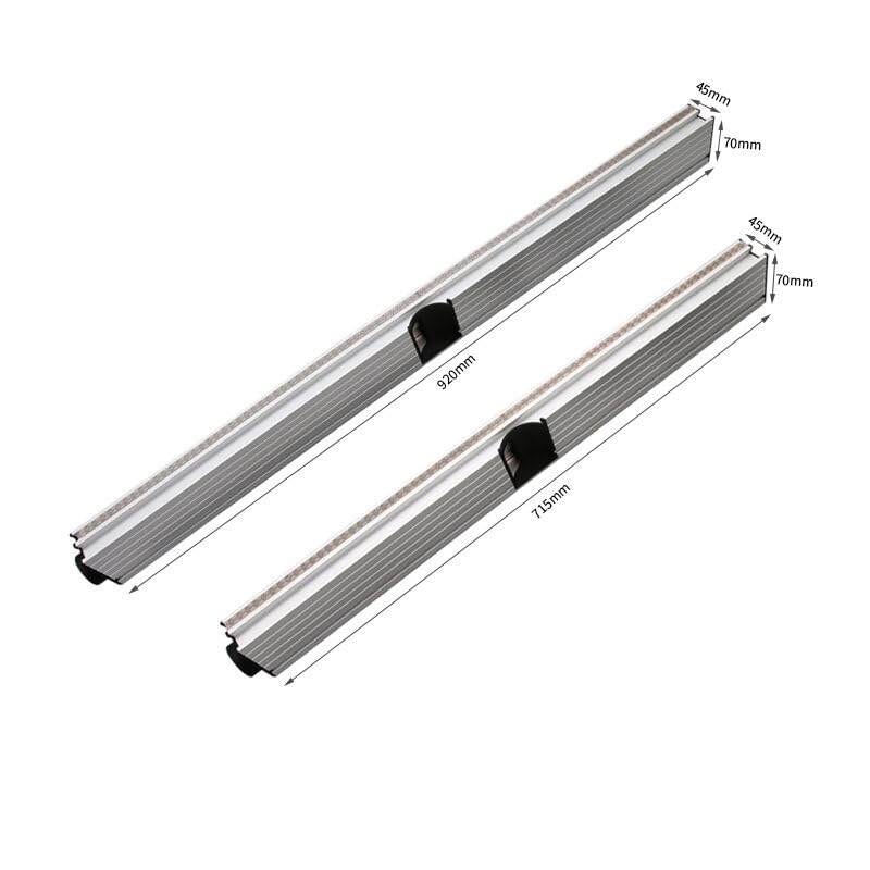 VIDOO Płot do Stołu Wiertarki Pionowej Stop Aluminium 715mm 920mm Odciąg Pyłu Wydajne Narzędzie Pozycjonujące-715mm